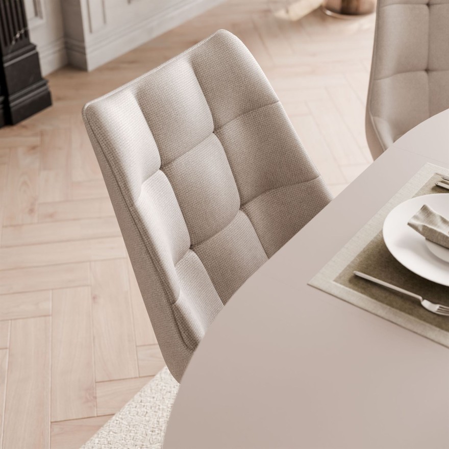 Nowoczesny stół do jadalni ELODIE z czterema krzesłami