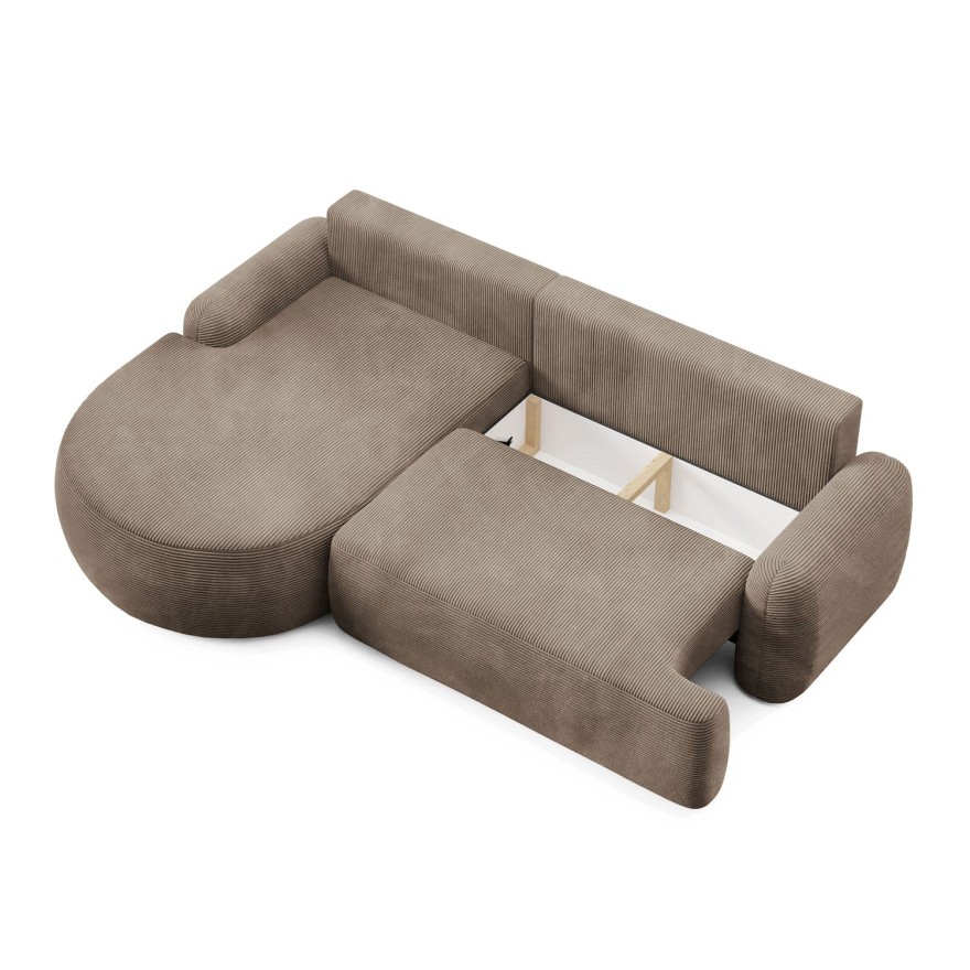 Zaokrąglony narożnik CLEO II z funkcją spania