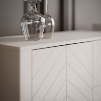 Dwudrzwiowa komoda z szufladami LUMI