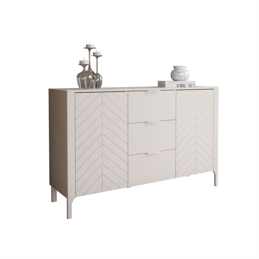 Dwudrzwiowa komoda z szufladami LUMI