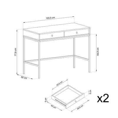 Konsola toaletka DON BEIGE MT104 beż Konsola toaletka DON BEIGE MT104 beż