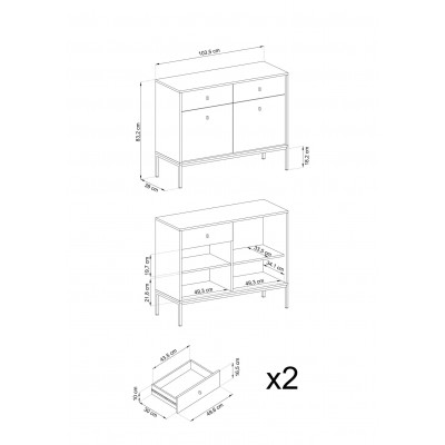 Komoda DON BEIGE MKSZ104 beż
