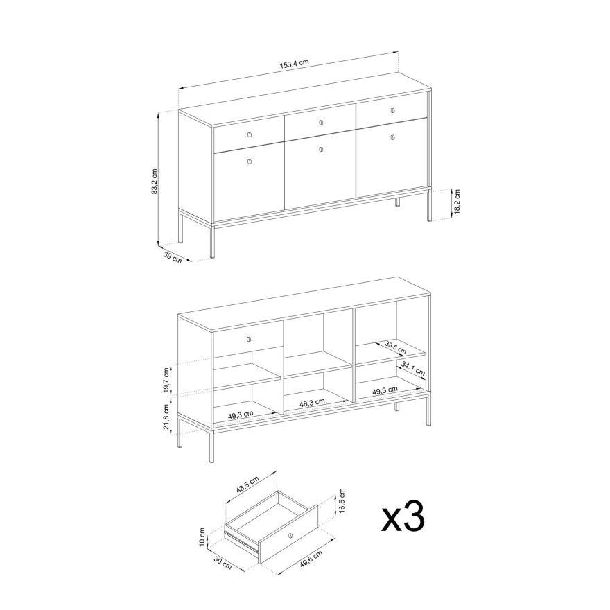Komoda DON BEIGE MKSZ154 beż Komoda DON BEIGE MKSZ154 beż