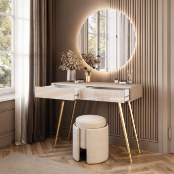 Toaletka SIENNA GLAMOUR KASZMIR z lustrem LED