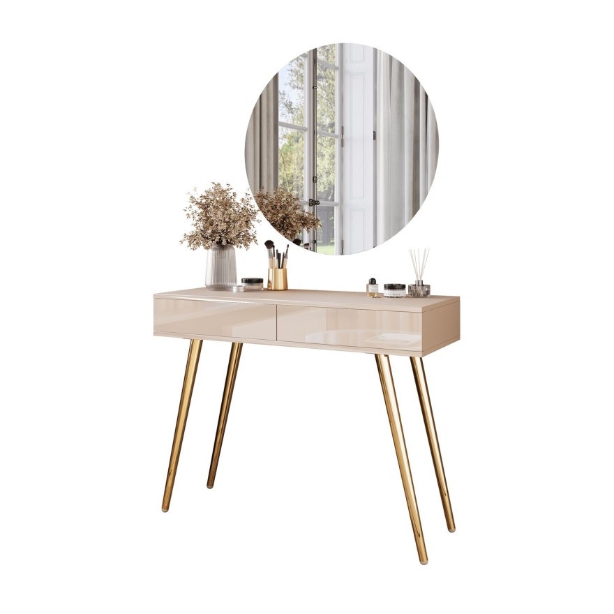 Toaletka SIENNA GLAMOUR KASZMIR z lustrem LED