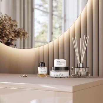 Toaletka SIENNA GLAMOUR KASZMIR z lustrem LED