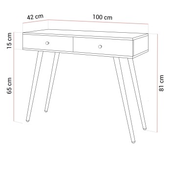 Toaletka SIENNA GLAMOUR KASZMIR z lustrem LED