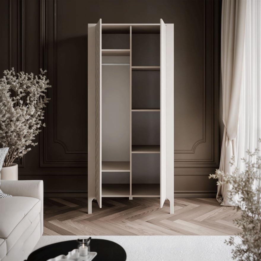 Dwudrzwiowa szafa LUMI 90 cm