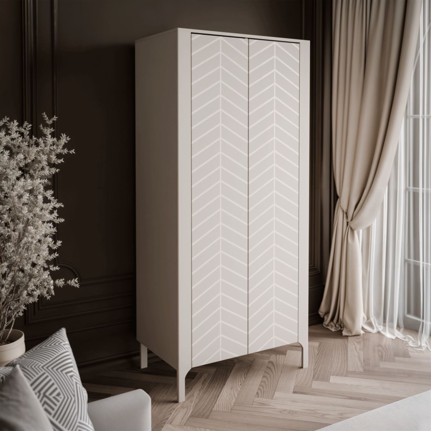 Dwudrzwiowa szafa LUMI 90 cm