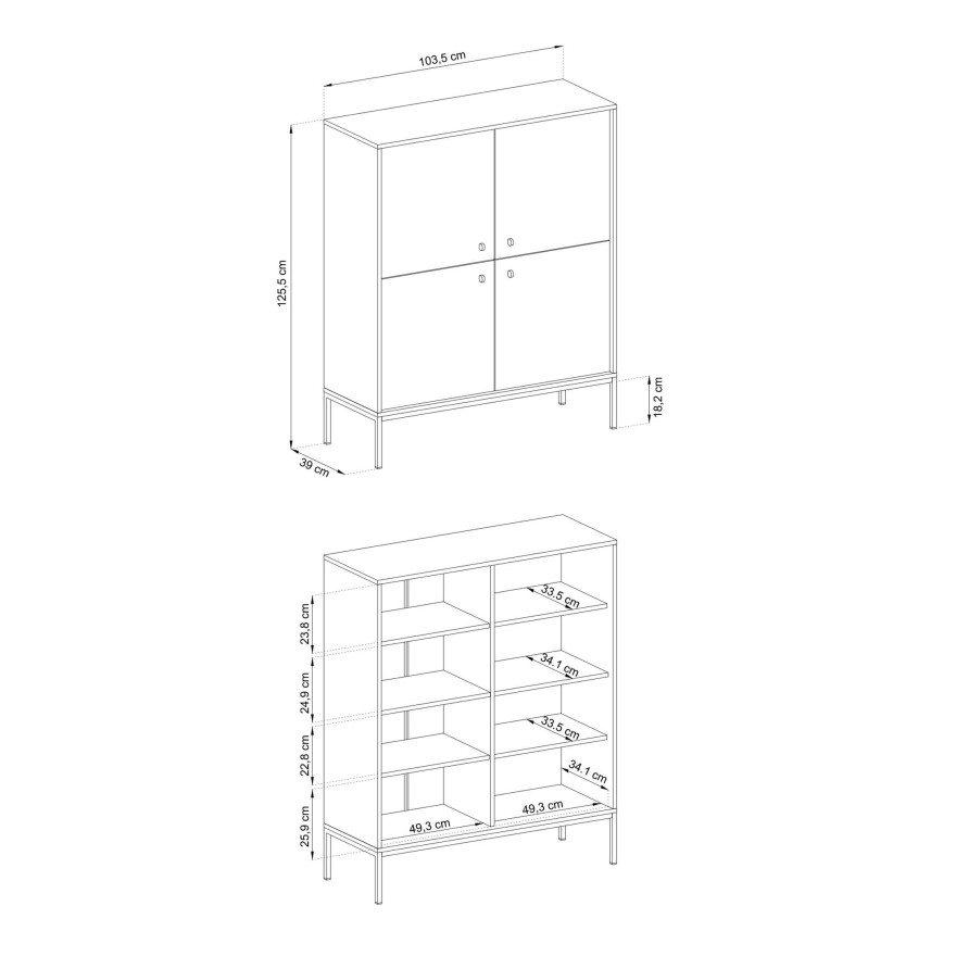 Komoda DON BEIGE MK104 beż