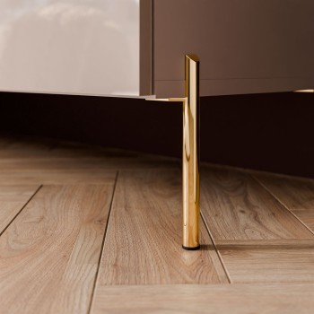 Szafka RTV COLGANTE 200 kaszmir wysoki połysk na nóżkach