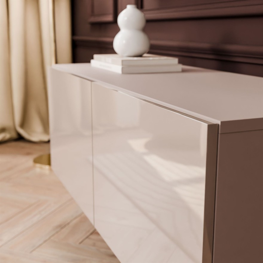 Szafka RTV COLGANTE 100 kaszmir wysoki połysk