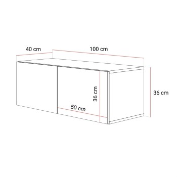 Szafka RTV COLGANTE 100 kaszmir wysoki połysk