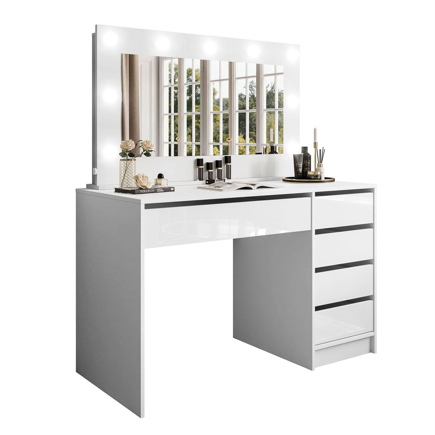 Toaletka MADA z lustrem i oświetleniem