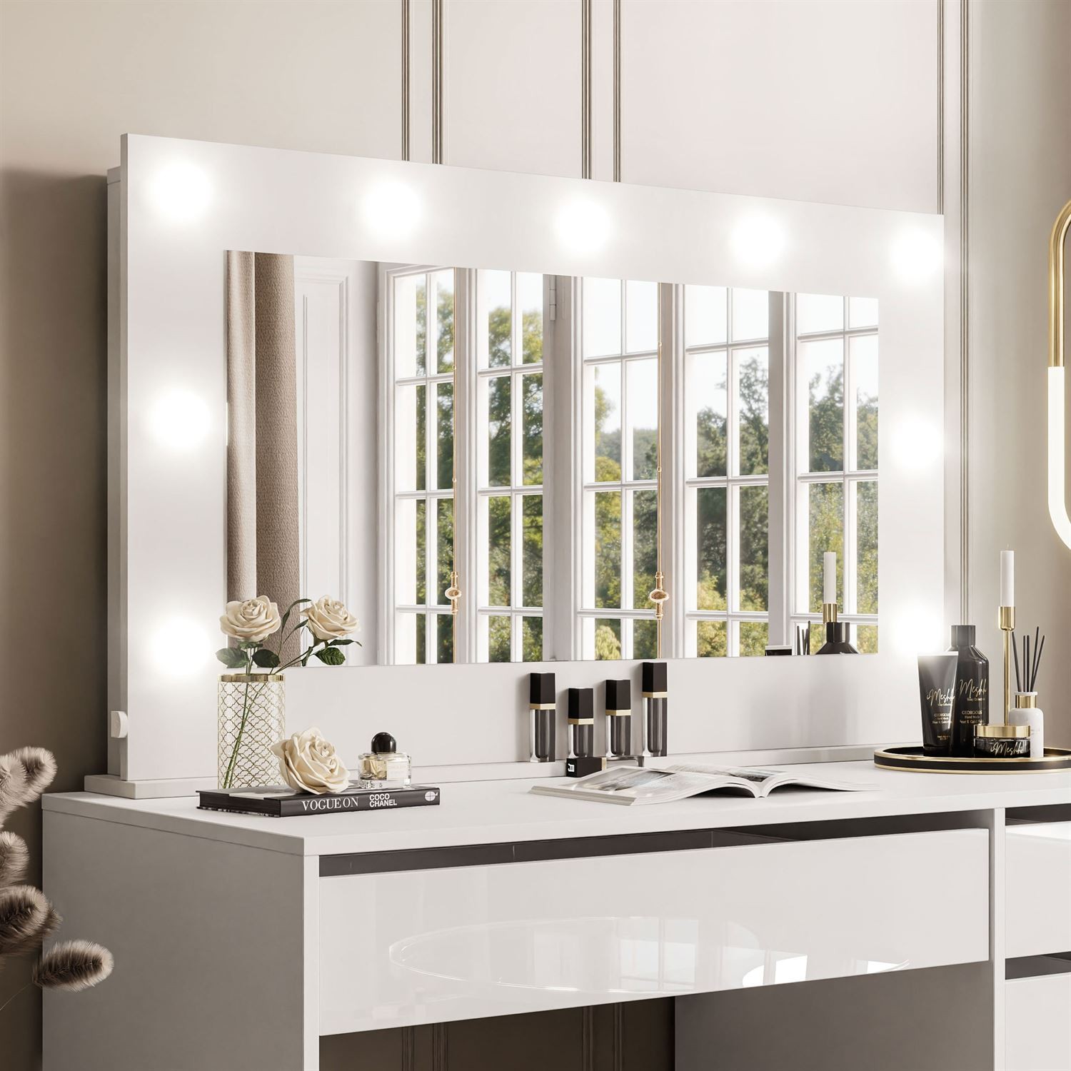 Toaletka MADA z lustrem i oświetleniem