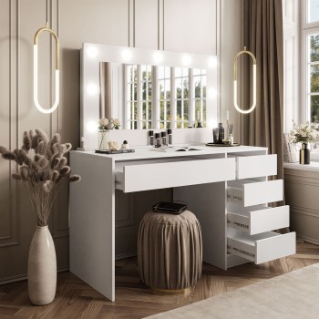 Toaletka MADA z lustrem i oświetleniem