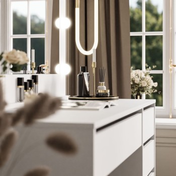 Toaletka MADA z lustrem i oświetleniem