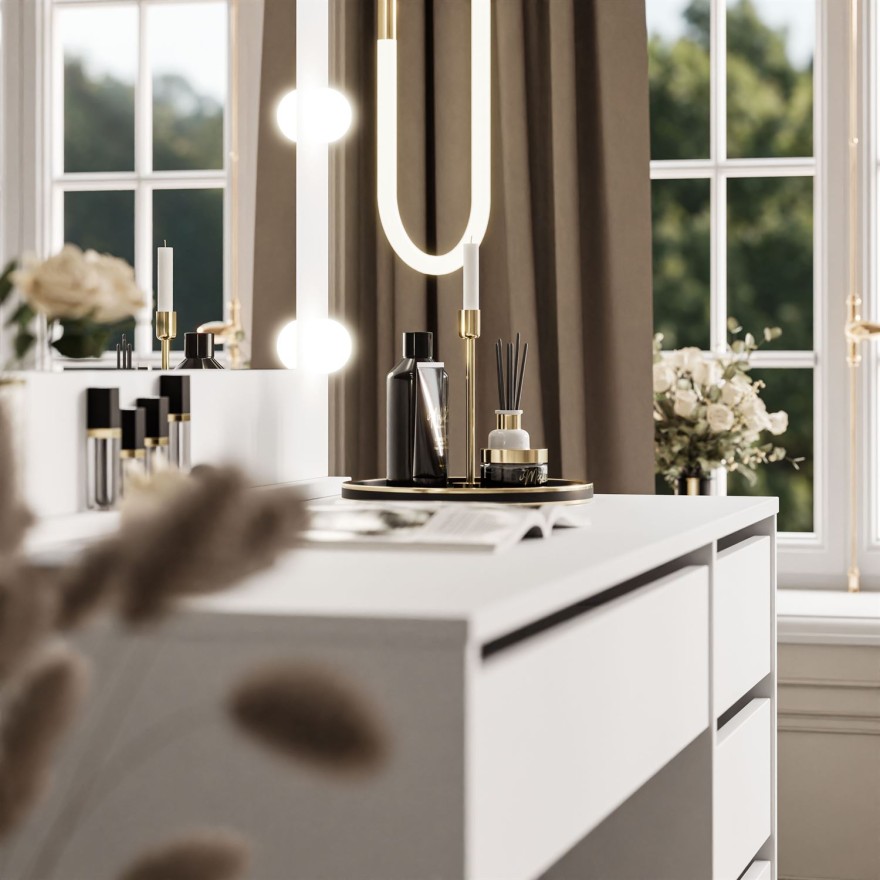 Toaletka MADA z lustrem i oświetleniem