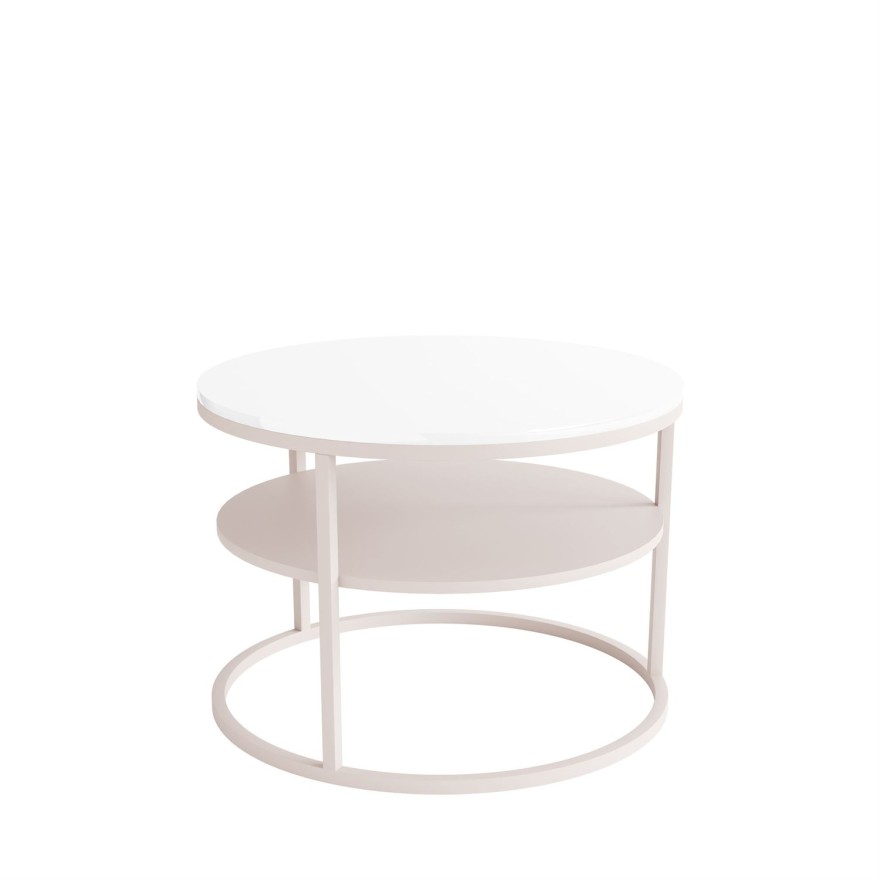 Stolik Kawowy CIRI KASZMIR wysoki połysk z półką