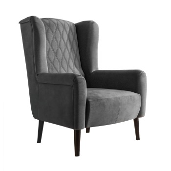 Fotel tapicerowany CANTO ROUND 3D