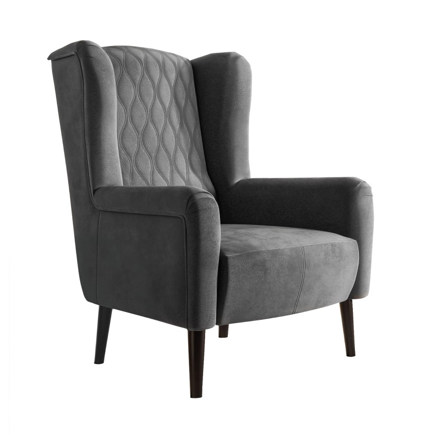 Fotel tapicerowany CANTO ROUND 3D