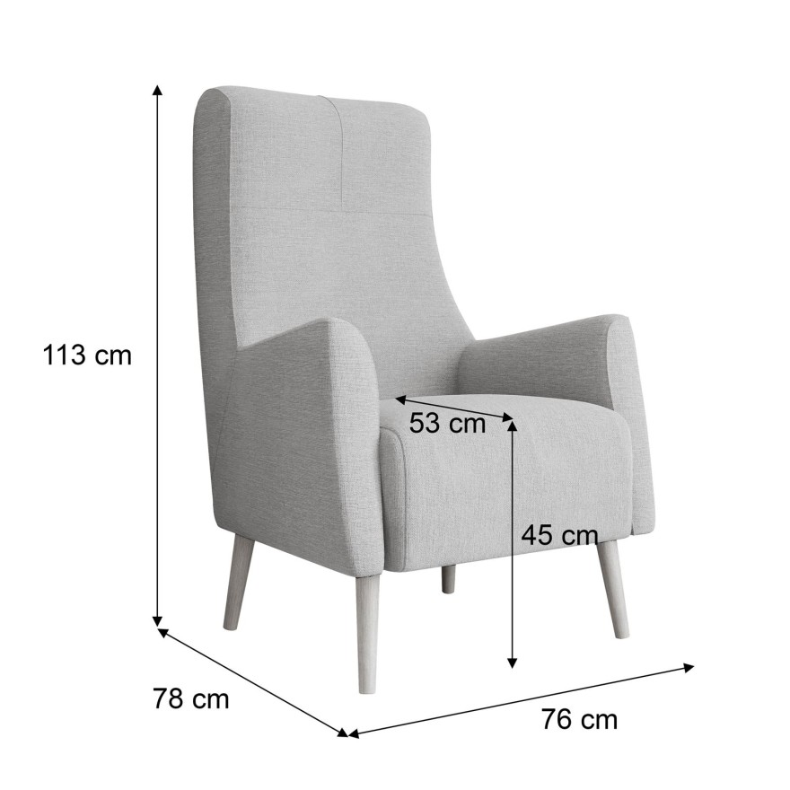 Fotel tapicerowany SYMI