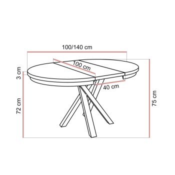 Rozkładany stół LUMI