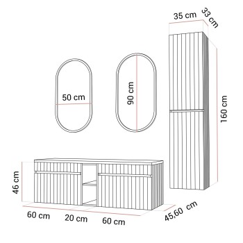 Zestaw łazienkowy FLORIS II