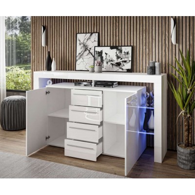 Komoda z nadstawką RIVA II Plus wysoki połysk