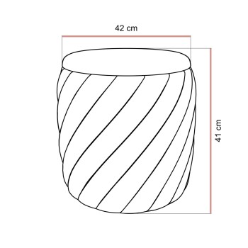 Pufa tapicerowana NOEL z pojemnikiem