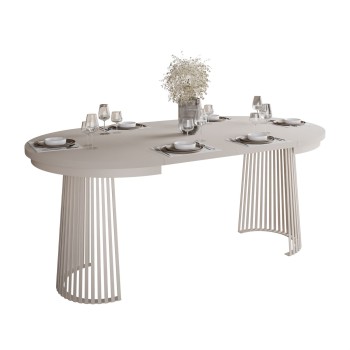 Rozkładany stół ELYA z ażurową podstawą