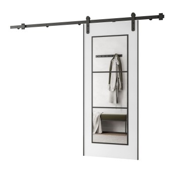 Drzwi przesuwne z lustrem NICO