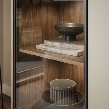 Trzydrzwiowa komoda ISA 3D z oświetleniem LED