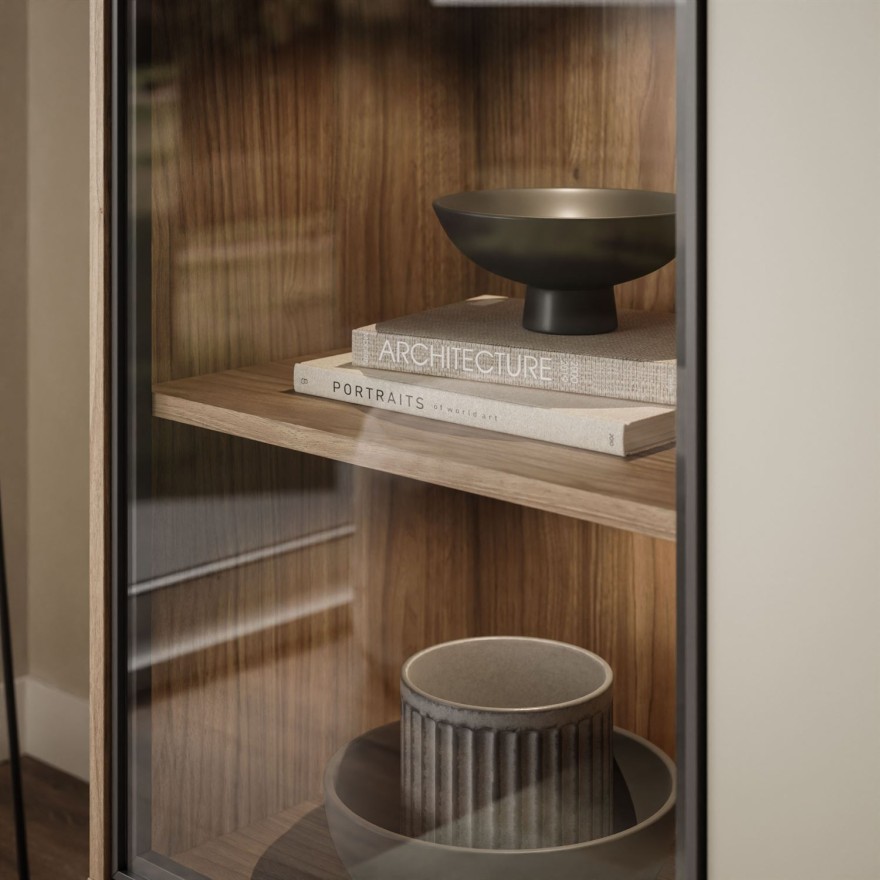 Trzydrzwiowa komoda ISA 3D z oświetleniem LED