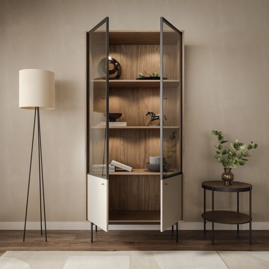 Witryna dwudrzwiowa ISA z oświetleniem LED