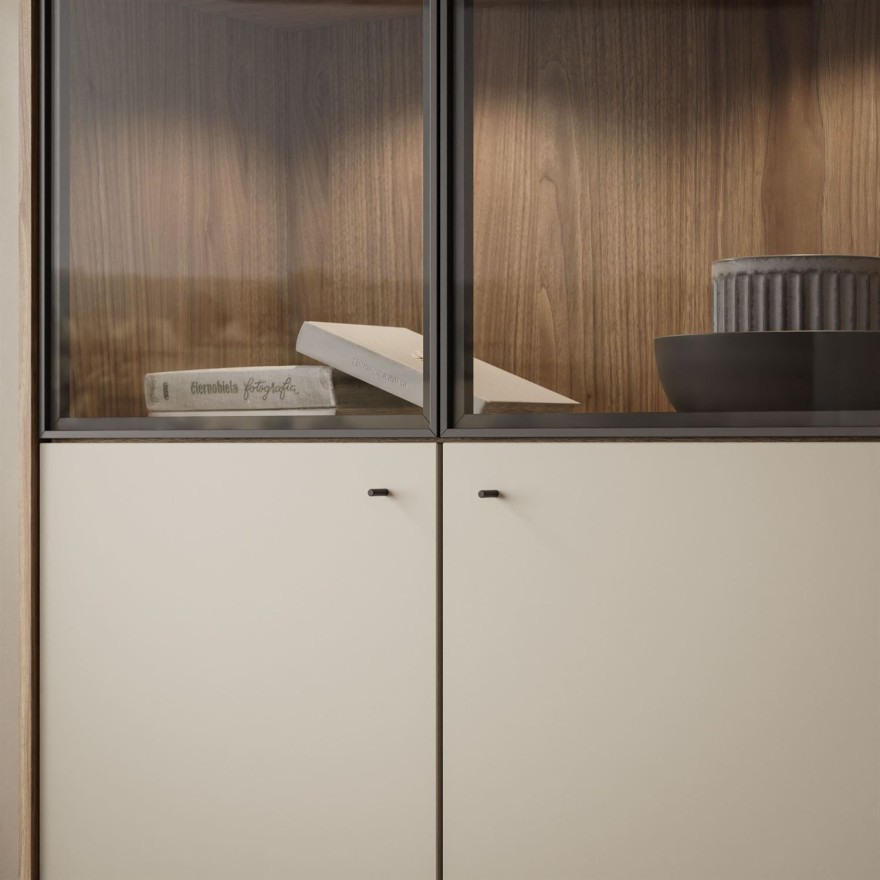 Witryna dwudrzwiowa ISA z oświetleniem LED