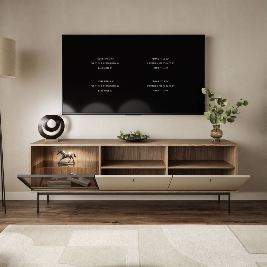 Szafka RTV ISA z oświetleniem LED