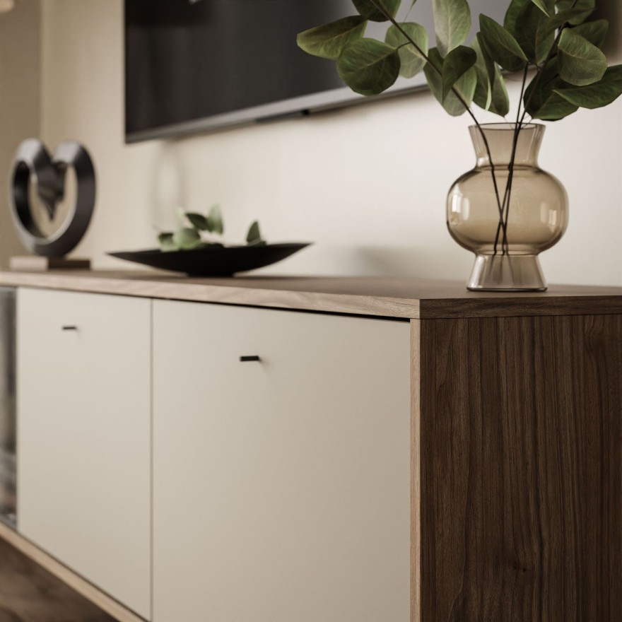 Szafka RTV ISA z oświetleniem LED