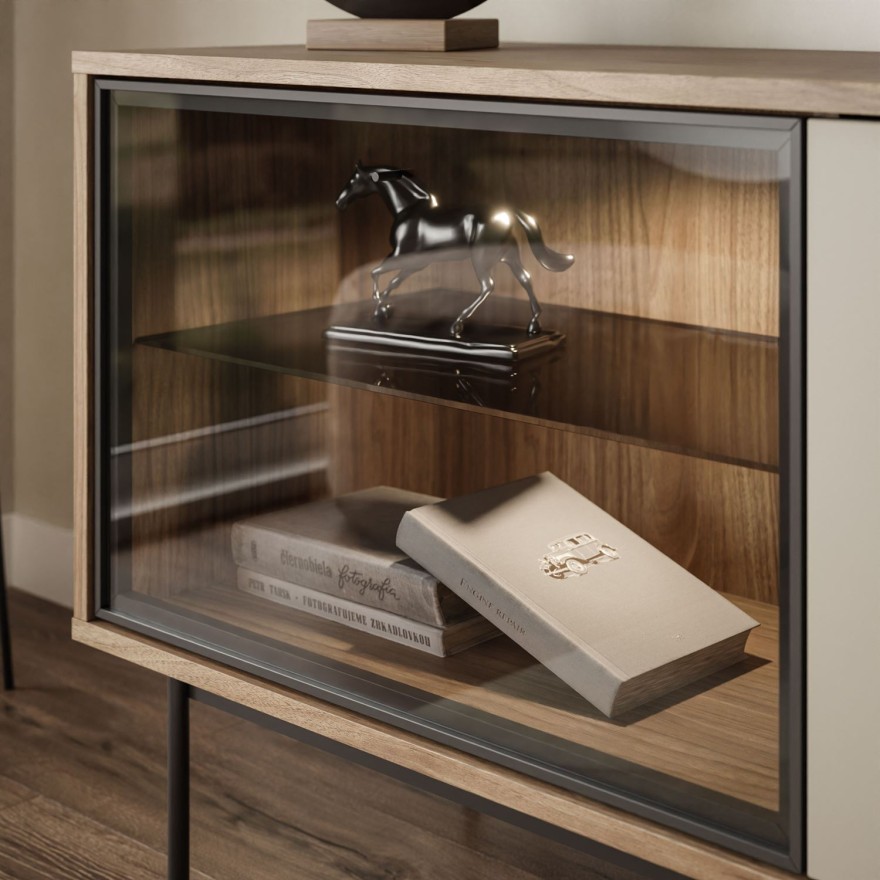 Szafka RTV ISA z oświetleniem LED