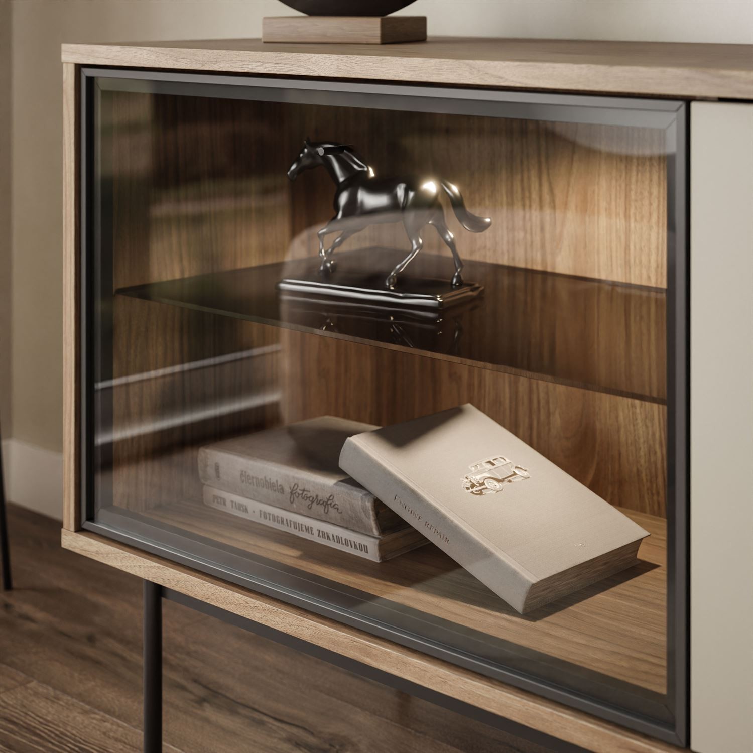 Szafka RTV ISA z oświetleniem LED