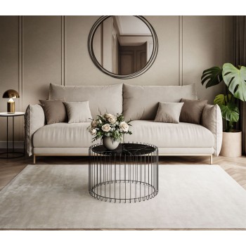 Stolik kawowy MARBELLE z marmurowym blatem