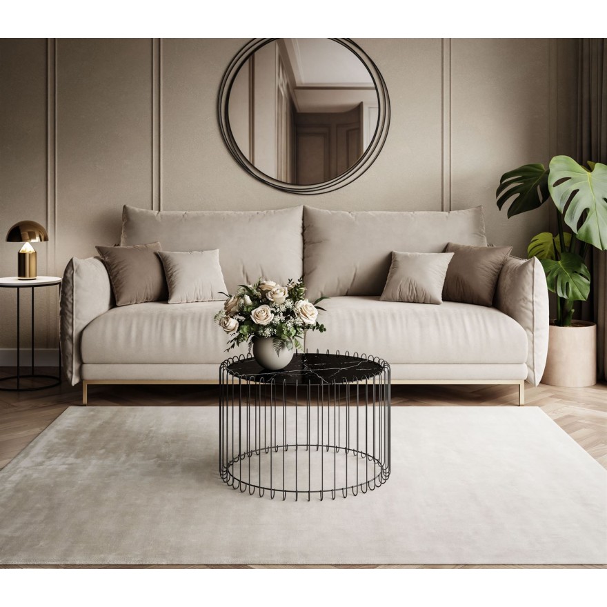 Stolik kawowy MARBELLE z marmurowym blatem