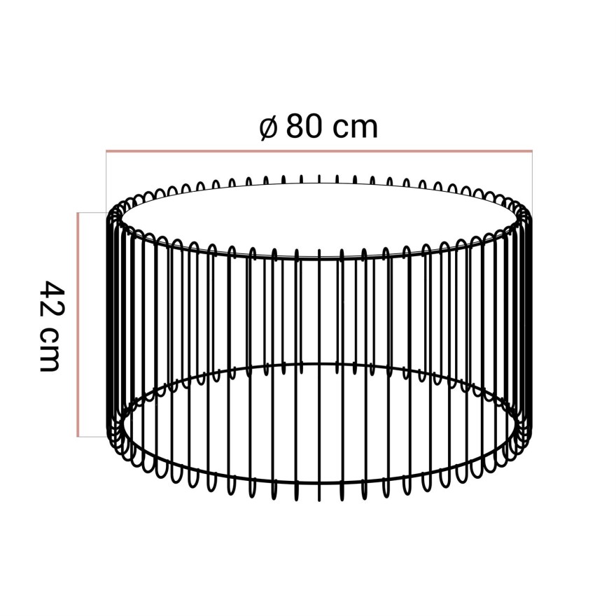 Stolik Kawowy MARBELLE II z marmurowym blatem