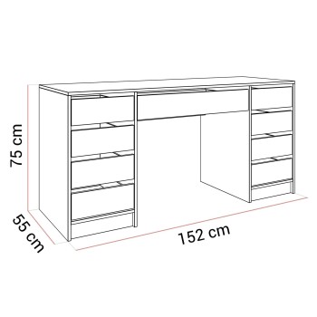 Biurko MADA DOUBLE z szufladami