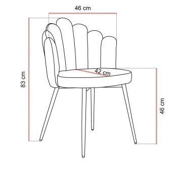 Krzesło tapicerowane MARIS
