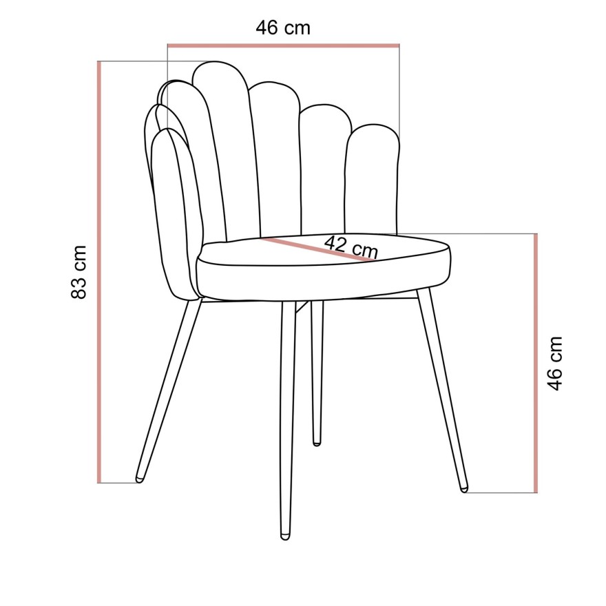 Krzesło tapicerowane MARIS