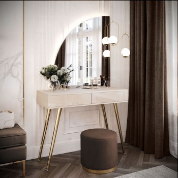 Toaletka kosmetyczna SIENNA-QS KASZMIR z lustrem LED