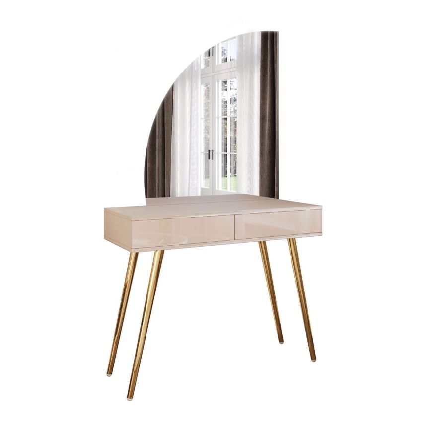 Toaletka kosmetyczna SIENNA-QS KASZMIR z lustrem LED