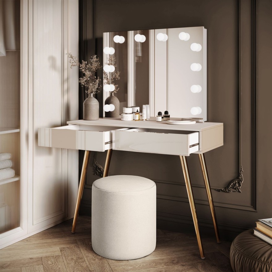 Toaletka SIENNA GOLD ELITE na skośnych nóżkach