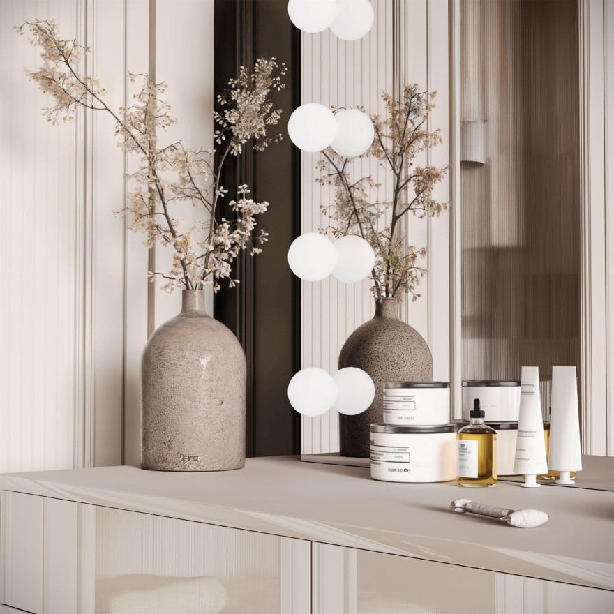 Toaletka SIENNA GOLD ELITE na skośnych nóżkach